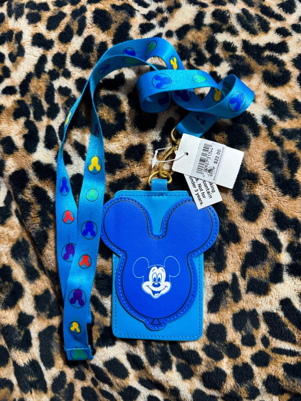 Disney Parks Loungefly Mickey Mouse Balloon Lanyard Cardholder